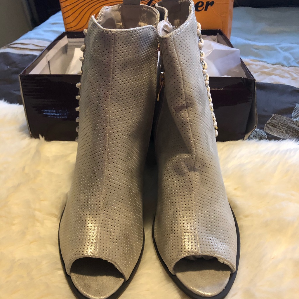 Open Toe Booties.